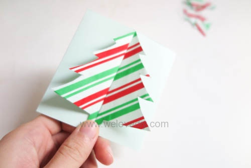 DIY Christmas Card 創意手工聖誕卡立體聖誕樹教學 (10)