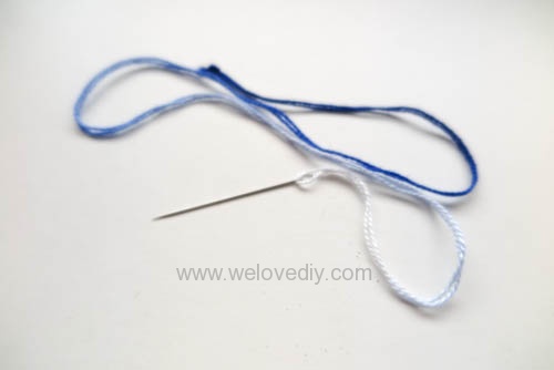 DIY French Knot 法式線結花芯刺繡針跡做法 (1)