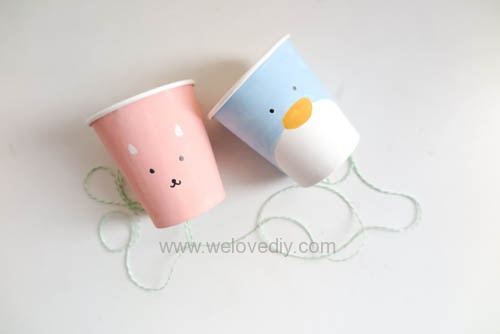 DIY 兒童節紙杯玩具傳聲筒 (1)