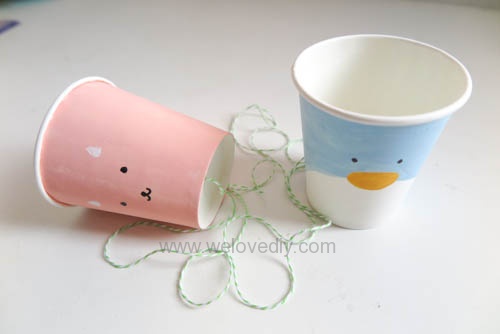 DIY 兒童節紙杯玩具傳聲筒 (12)