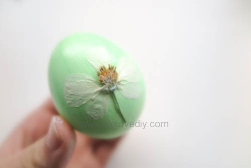 Easter Eggs with Pressed Flowers DIY 復活節壓花押花蝶谷巴特大人版彩蛋 (7)