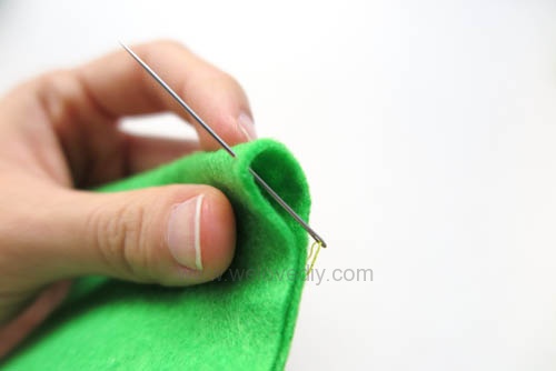 DIY 毛毯邊鎖縫針手作基礎教學 (1)