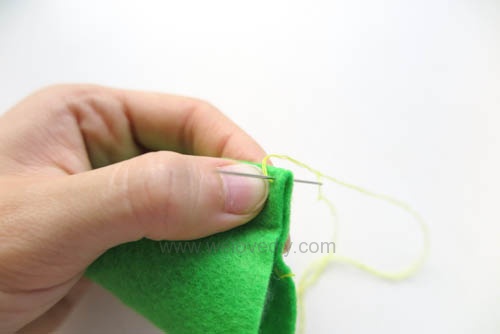 DIY 毛毯邊鎖縫針手作基礎教學 (10)