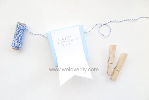 DIY 父親節襯衫領帶禮物包裝親子手工卡片 (11)