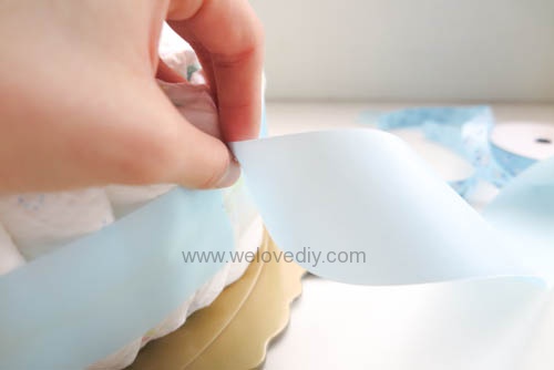 DIY Diaper Cake 手作尿布蛋糕彌月禮 探新生兒孕婦禮物 (14)