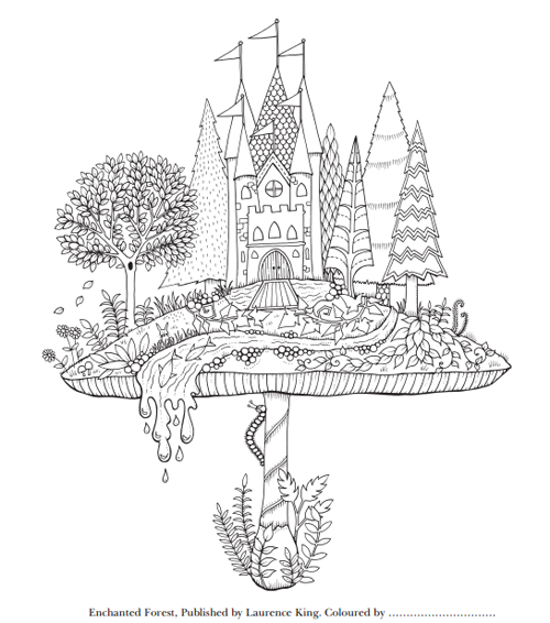 Enchanted Forest 魔法森林 秘密花園第二集大人著色畫圖檔下載