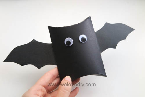 DIY Halloween Bat Pillow box 萬聖節派盒禮物包裝蝙蝠造型