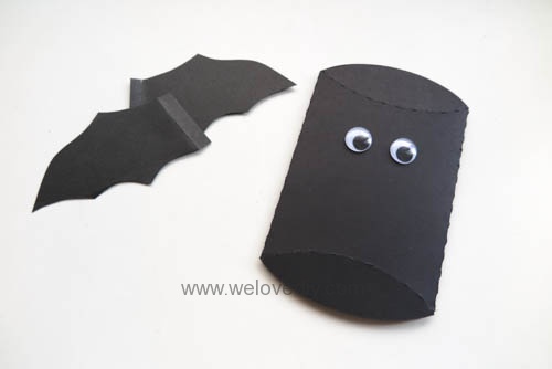 DIY Halloween Bat Pillowbox 萬聖節派盒禮物包裝蝙蝠造型 (1)