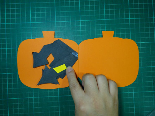 DIY Halloween Haunted House Card 萬聖節南瓜鬼屋立體卡片教學 胖蝴蝶的手作花園 (11)
