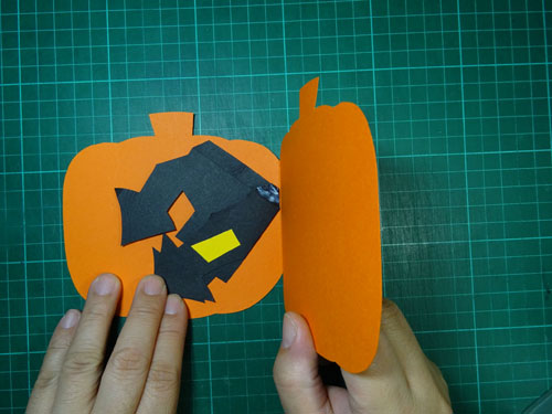 DIY Halloween Haunted House Card 萬聖節南瓜鬼屋立體卡片教學 胖蝴蝶的手作花園 (12)