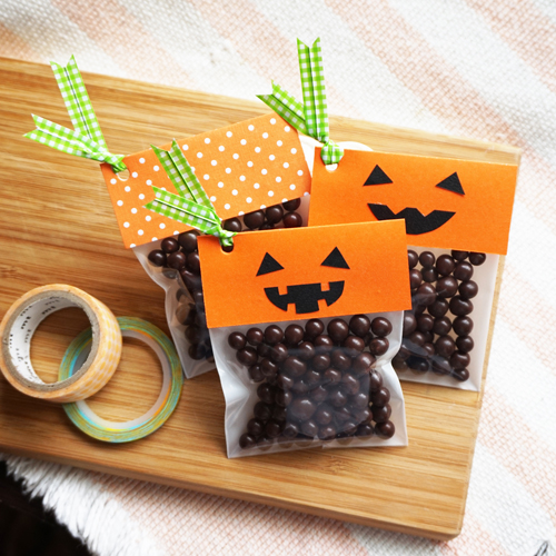 DIY Halloween Pumpkin Candy Favor Bag 萬聖節糖果包裝 Chuan Handmade (1)