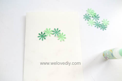 DIY Handmade Christmas Wreath Card 聖誕節花圈造型打洞器剪紙卡片手作耶誕賀卡 (4)