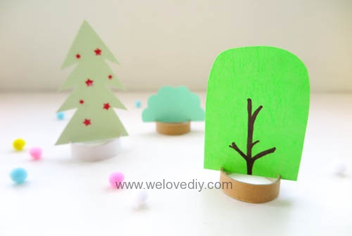 DIY 廢物利用聖誕節環保親子手作卡紙裝飾聖誕樹 (10)
