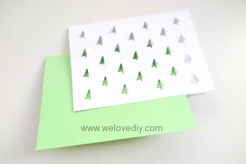 iCRAFT Christmas tree cutout cut and fold card 手作拼貼切割機聖誕節聖誕樹造型卡片 (3)