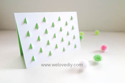iCRAFT Christmas tree cutout cut and fold card 手作拼貼切割機聖誕節聖誕樹造型卡片 (5)
