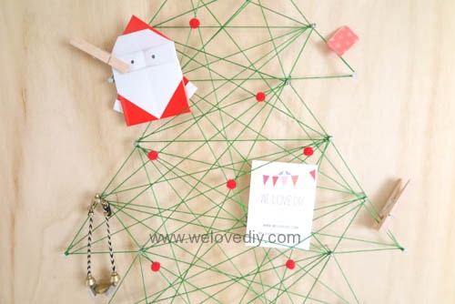DIY Christmas Tree String Art 特力屋聖誕樹繩線藝術裝飾備忘板 (22)