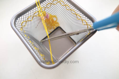 DIY IKEA Hack DOKUMENT 筆筒繡線手作刺繡裝飾 (4)