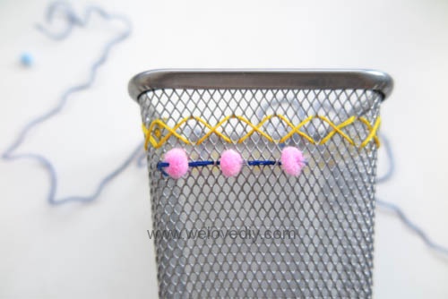 DIY IKEA Hack DOKUMENT 筆筒繡線手作刺繡裝飾 (9)