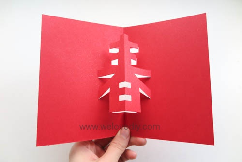 DIY 春節農曆新年春字 3D 立體手工卡片 (8)