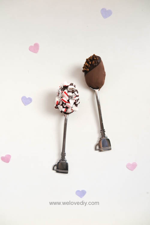 DIY Hot Chocolate Spoon 婚禮小物 情人節 熱可可咖啡巧克力湯匙 (20)