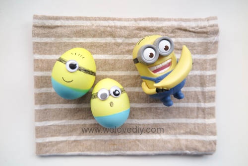 DIY Minions Easter Eggs 復活節小小兵蠟筆染色彩蛋 (12)