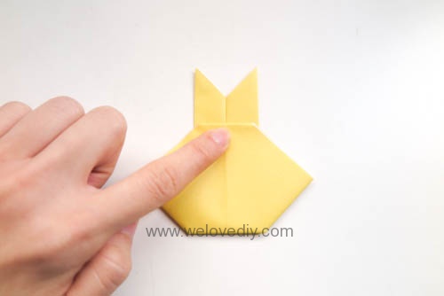 DIY bunny origami 復活節兔子摺紙教學 (6)