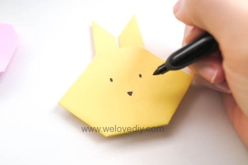 DIY bunny origami 復活節兔子摺紙教學 (7)