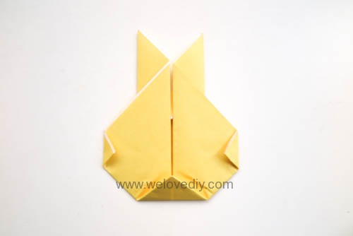 DIY bunny origami 復活節兔子摺紙教學 (8)