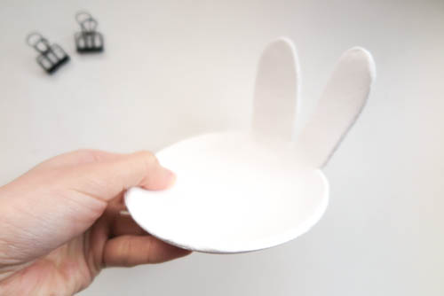 DIY 復活節紙黏土親子手作兔子小物收納置物盤勞作 (11)