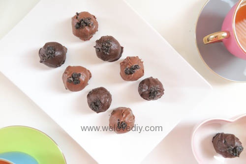 DIY OREO Truffles 情人節甜點三個材料做奧利奧餅乾松露巧克力 (19)