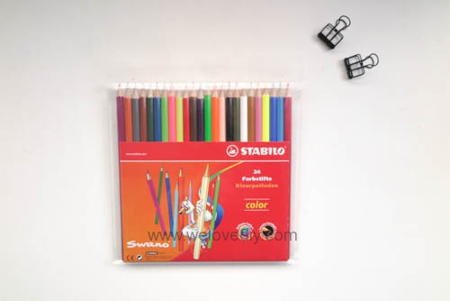 STABILO 德國天鵝牌 Color系列 六角形色鉛筆 膠盒組 24色 開箱介紹 (1)